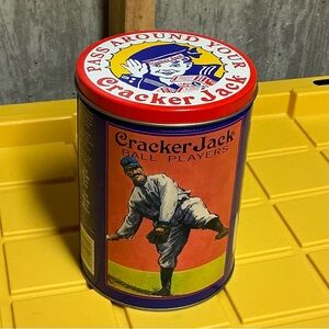 Cracker Jack Limited Edition 1992 Collectible Advertising Tin Ball Players